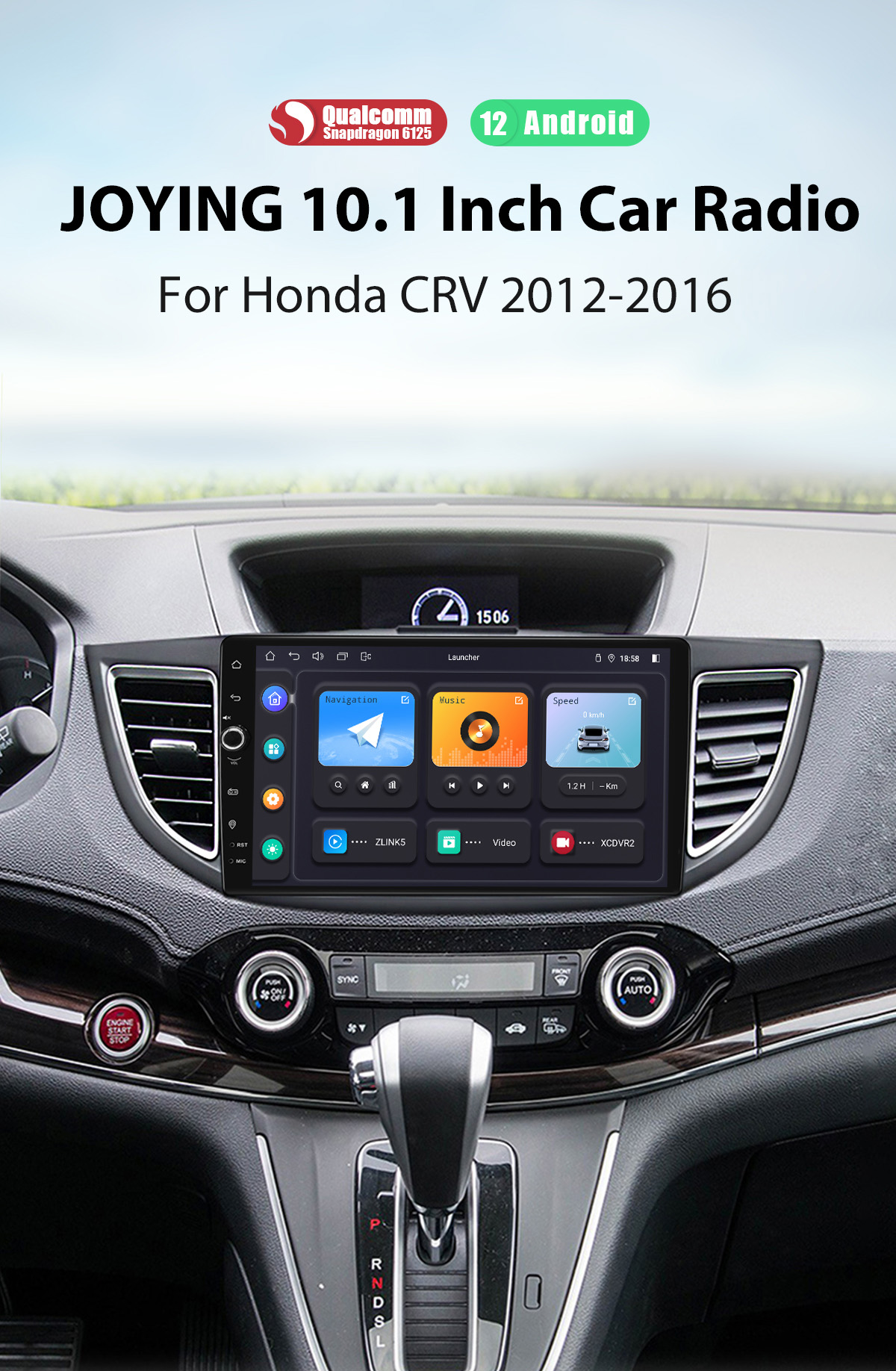  plug and play Honda CRV radio system 